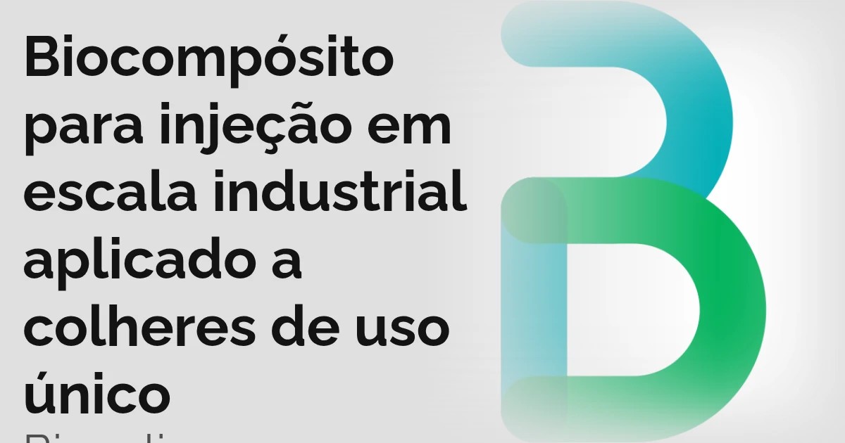 Biocompósito para injeção em escala industrial aplicado a colheres de uso único