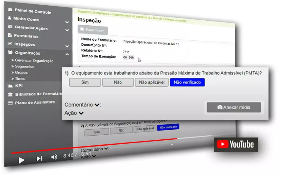 Inspetora - Experiência de Inspeção