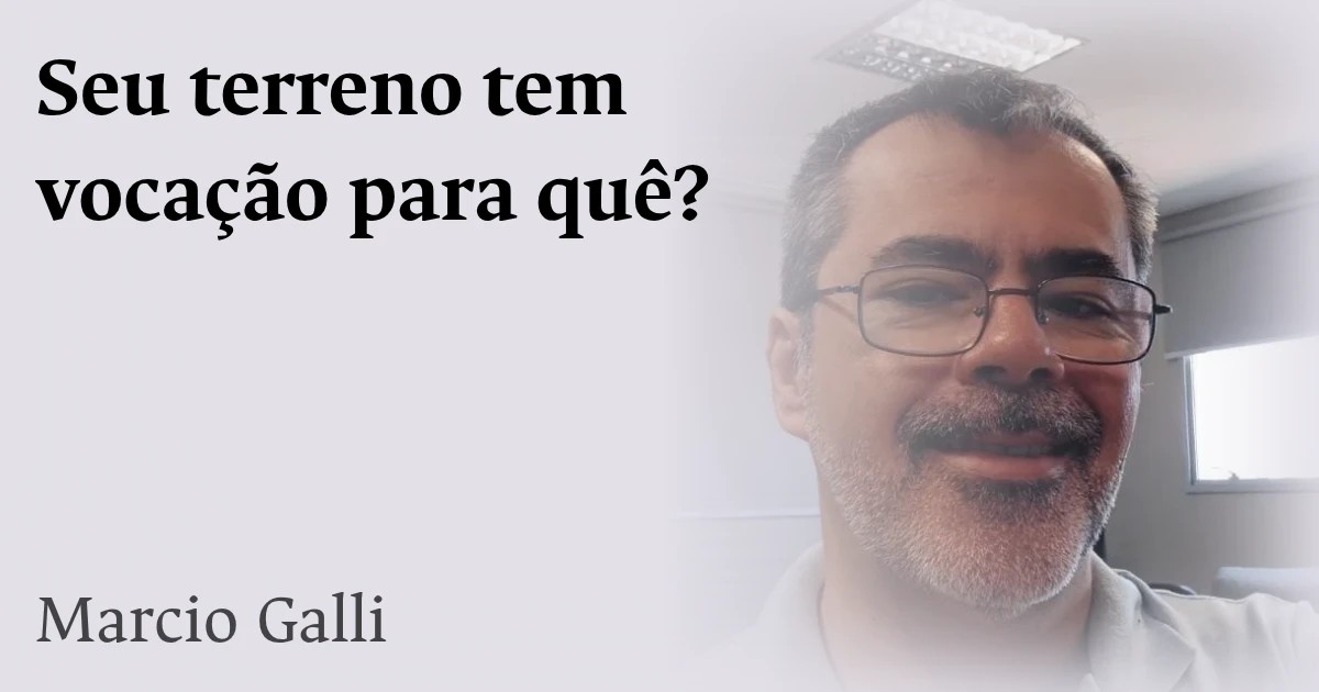 Seu terreno tem vocação para quê?