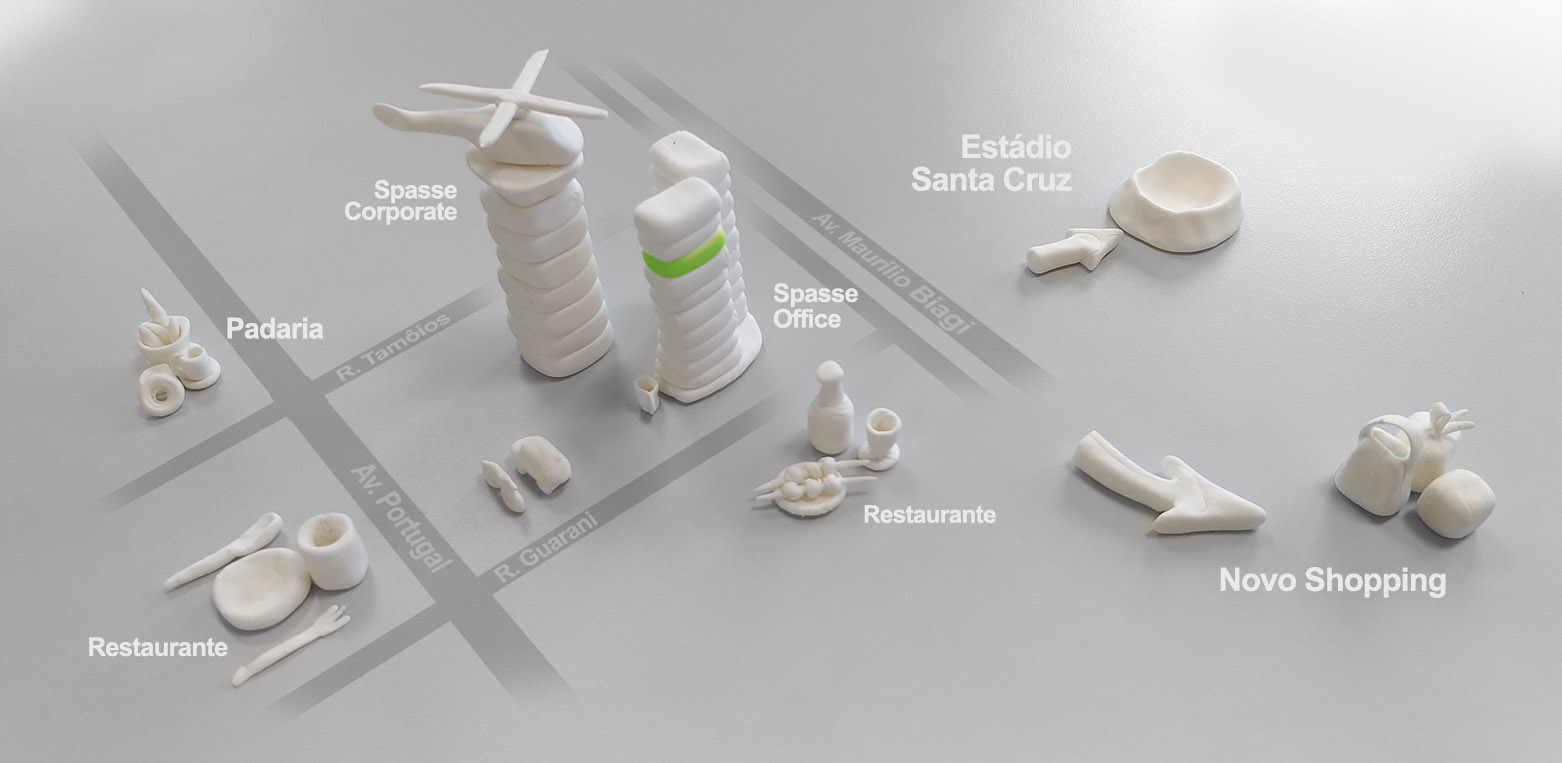 Mapa 3D da localização