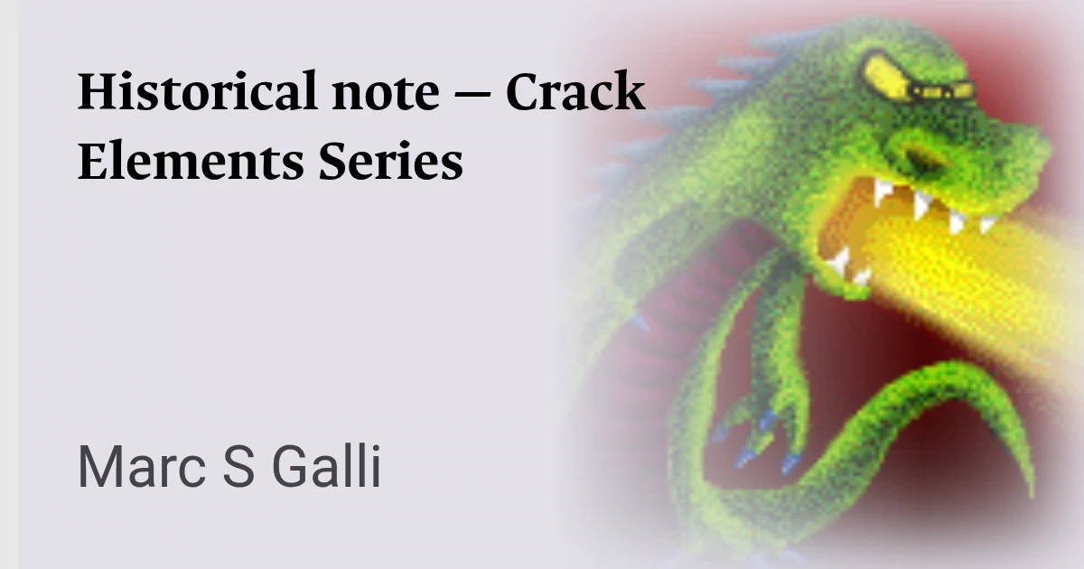 Historical note — Crack Elements Series