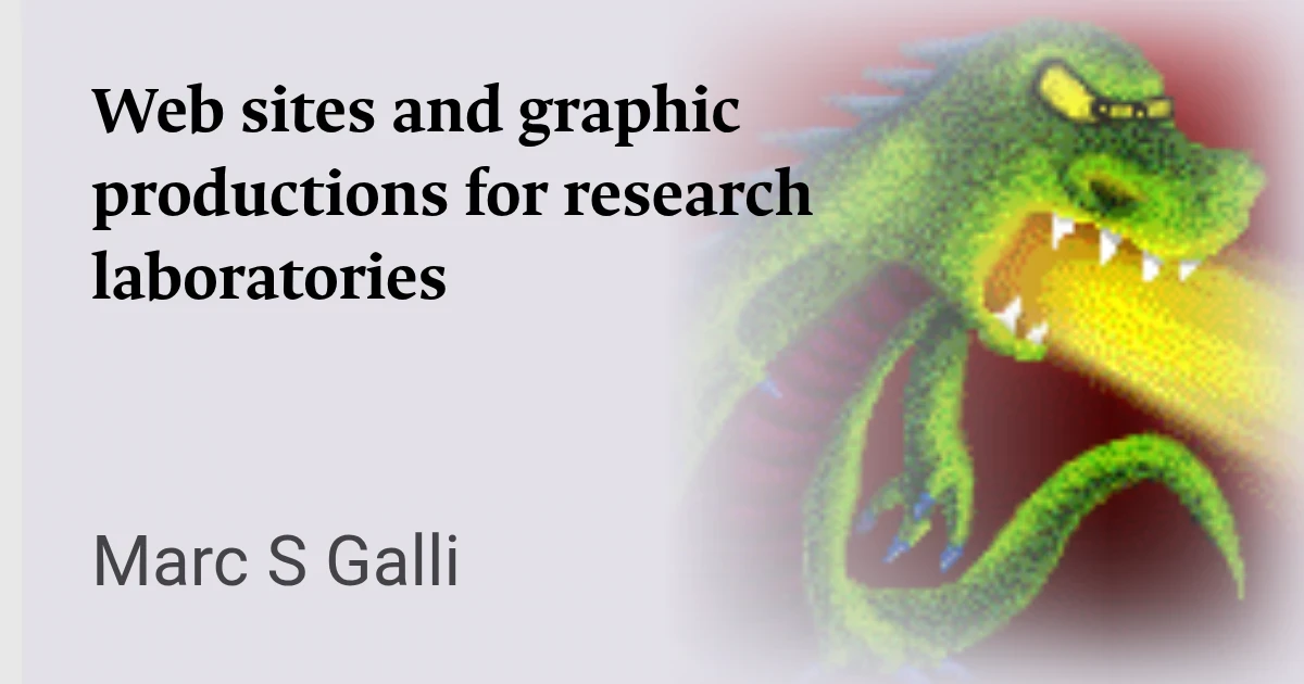 Historical note — Web sites and graphic productions for various labs at ICMC-USP
