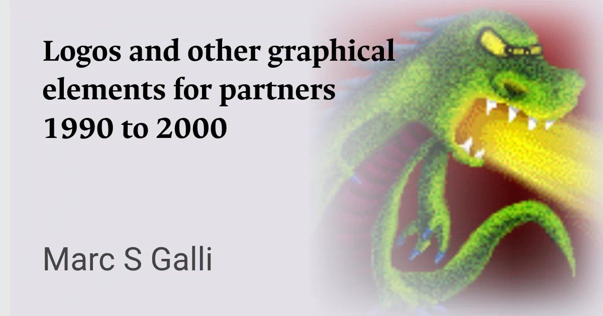Historical note — Logos and other graphical elements for partners between 1990 and 2000