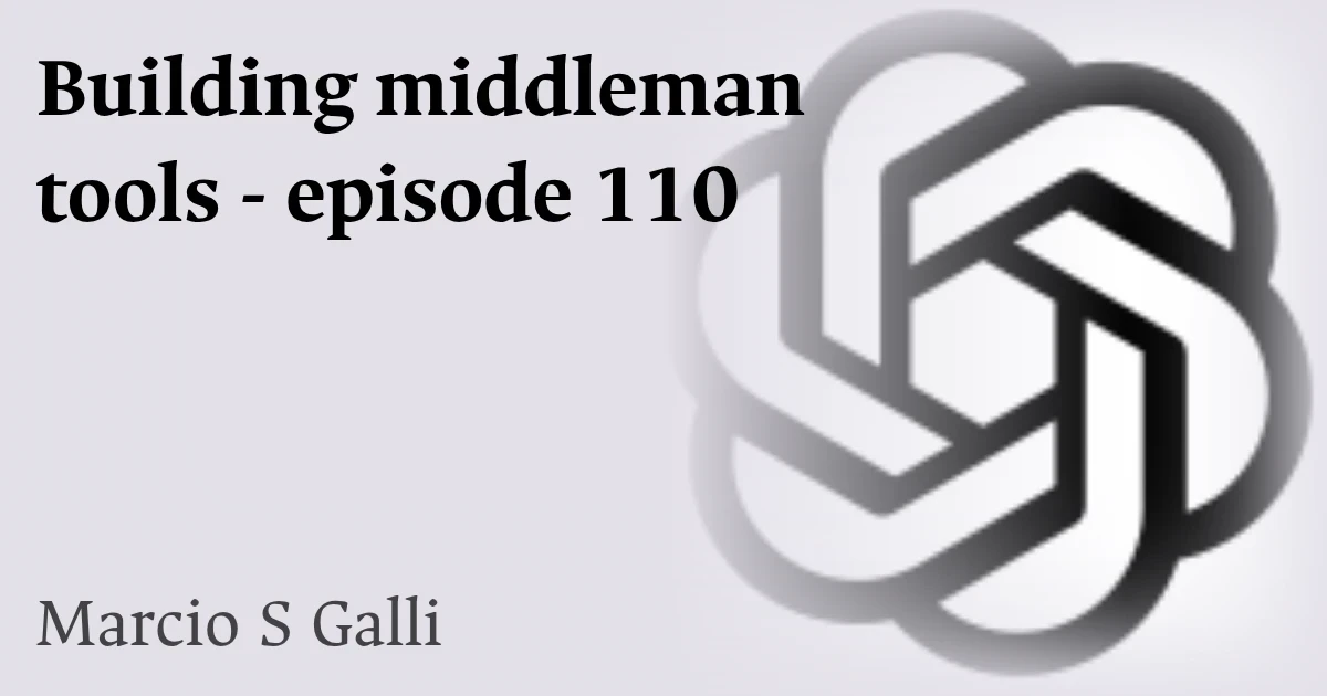 Building middleman tools - episode 110