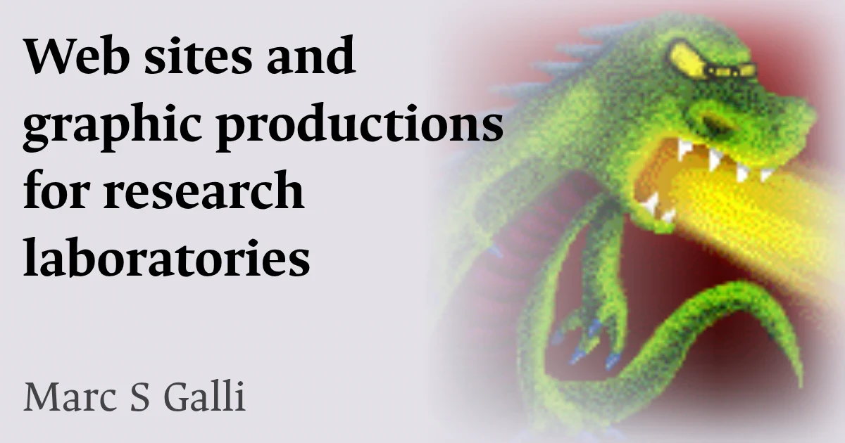 Historical note — Web sites and graphic productions for various labs at ICMC-USP