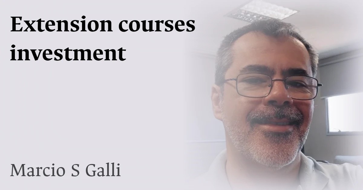 Extension courses investment