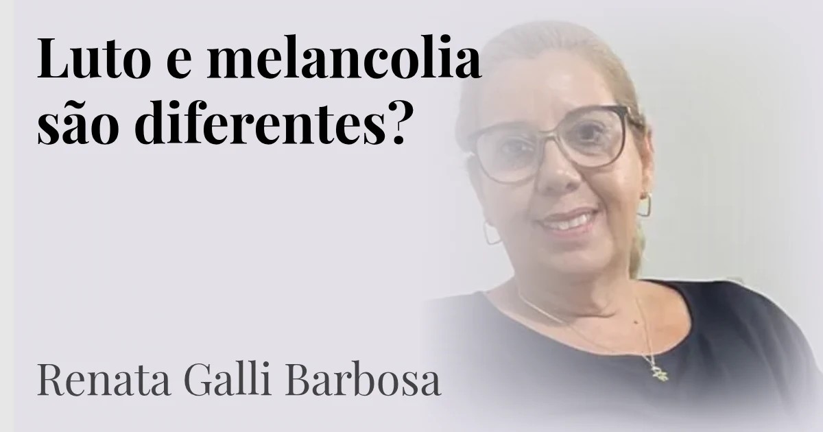 Luto e melancolia são diferentes?