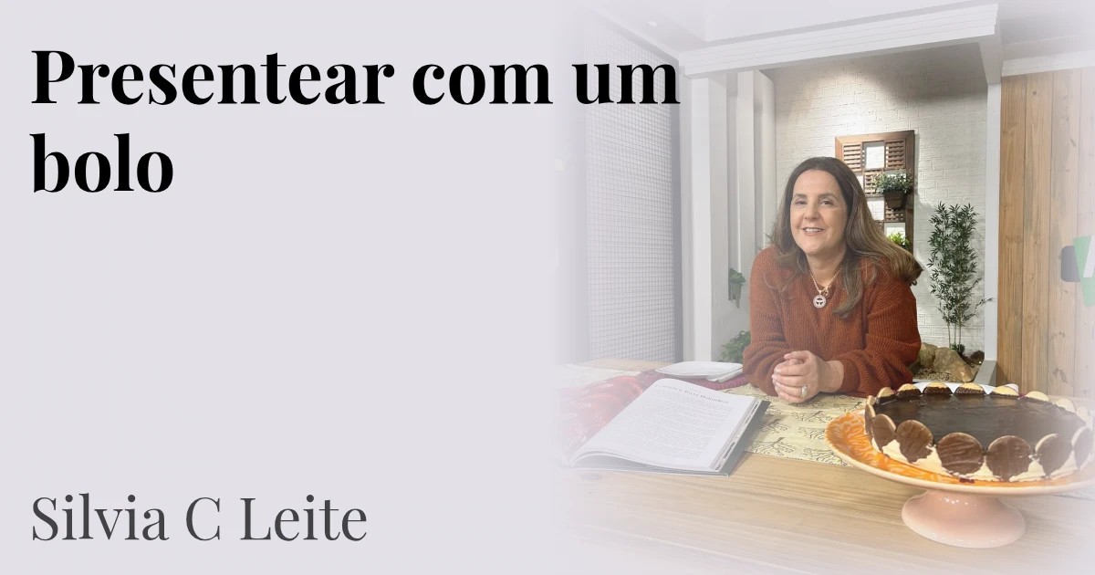Presentear com um bolo
