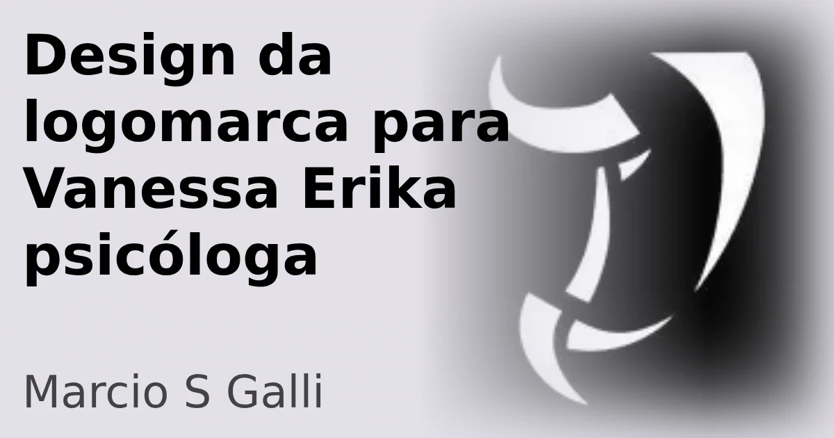 Design de logomarca para psicóloga Vanessa Erika