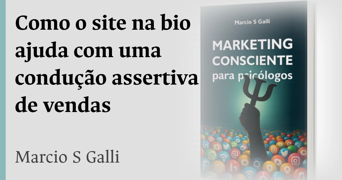 Link na bio sem a a condução assertiva de vendas