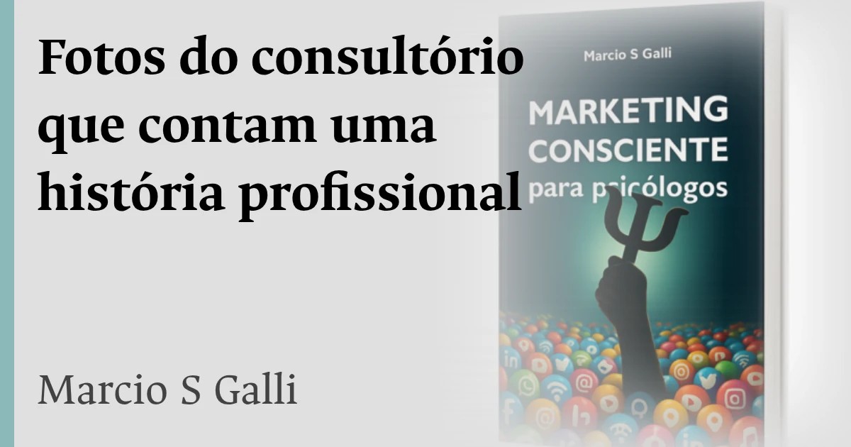 Fotos do consultório que contam uma história profissional