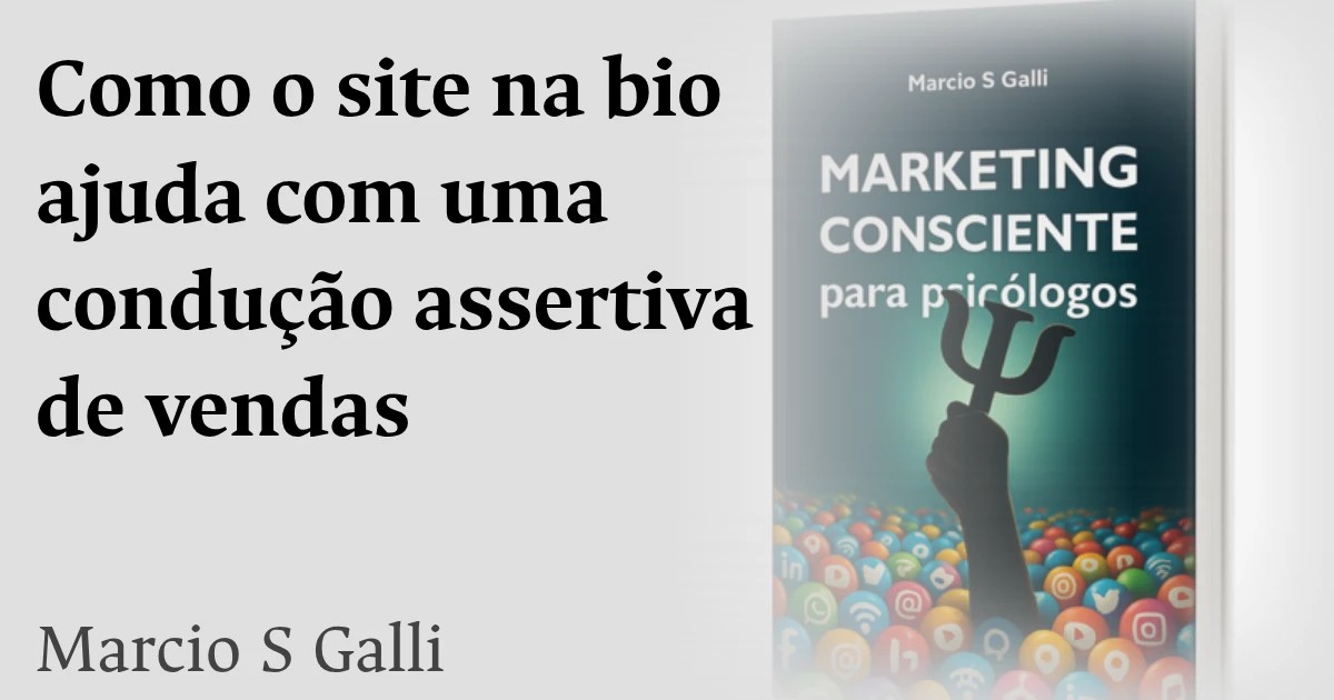 Link na bio sem a a condução assertiva de vendas
