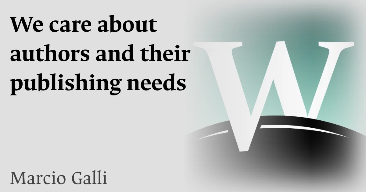 We care about authors and their publishing needs