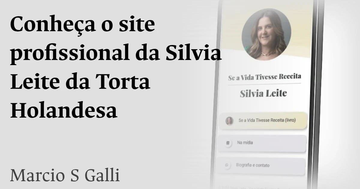 Marketing digital e o site da Silvia Leite da Torta Holandesa