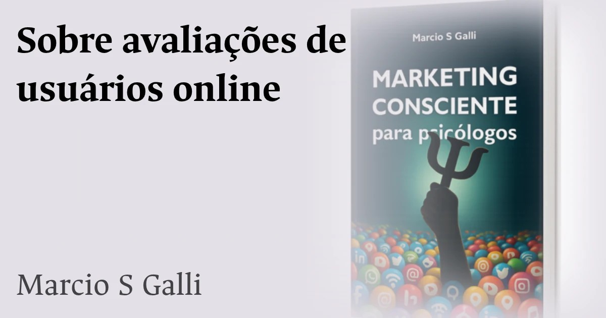Sobre avaliações de usuários online