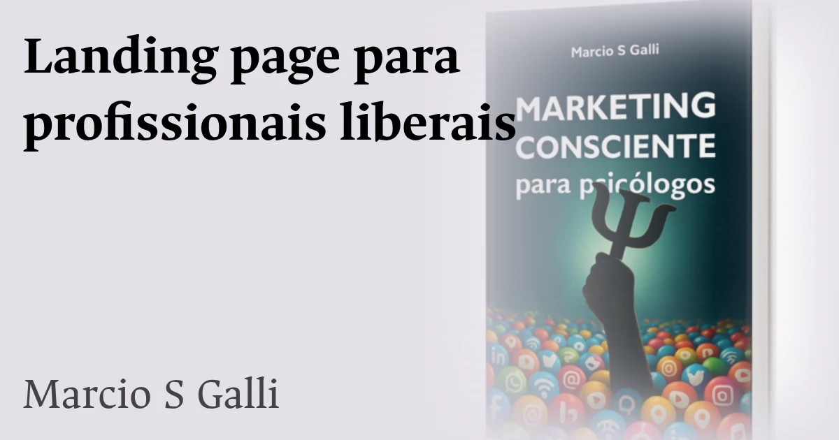 Landing page para profissionais liberais