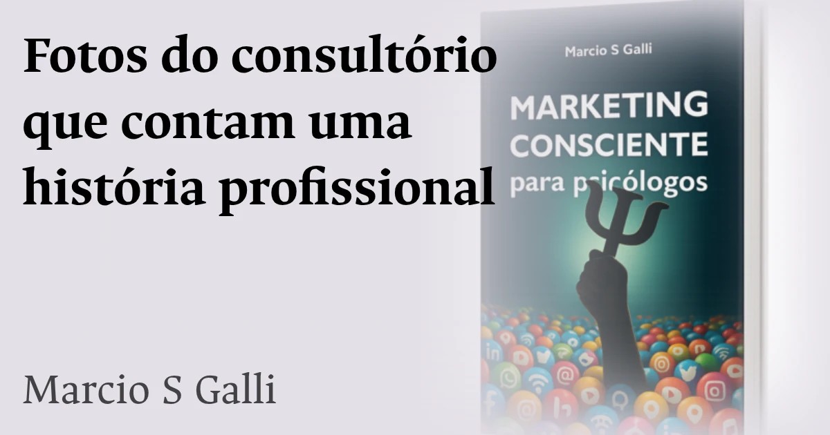 Fotos do consultório que contam uma história profissional